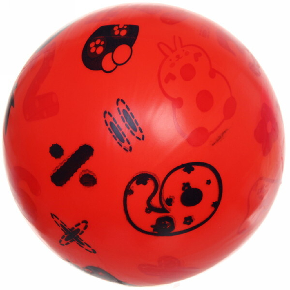 Мяч 22 см «Цифра» (50гр), микс