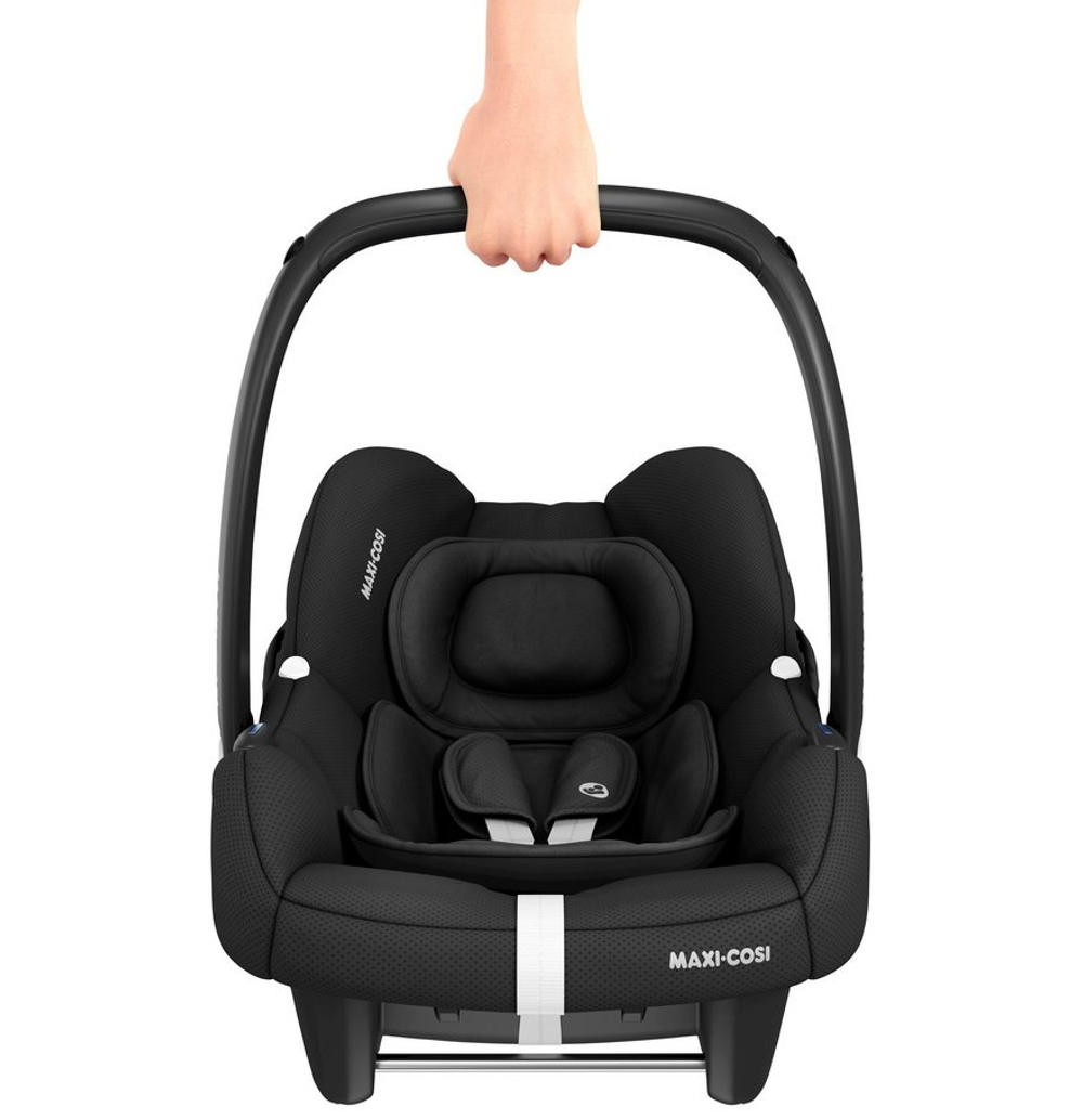 Детская коляска Maxi-Cosi Fame 3 в 1 с автокреслом CabrioFix Essential black Twillic Truffle/Трюфель(беж)
