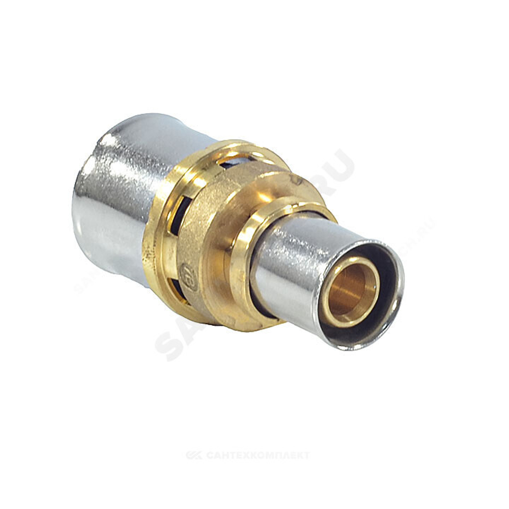 Муфта переходная для МП/PE-X труб латунь пресс Дн 20х16 RM103 Giacomini RM103Y010