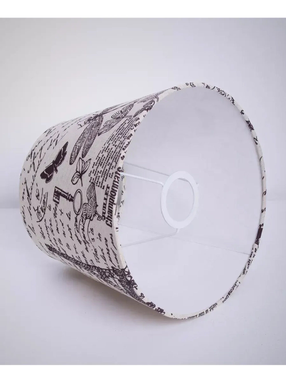 Абажур для торшера e27 тканевый декоративный