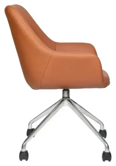 Офисное кресло МГ-24 В ХРОМ ПАУК 4 ЛУЧА