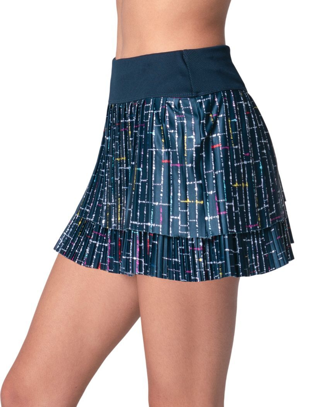 Теннисная юбка Lucky in Love Lovin' Boucle Pleated - midnight