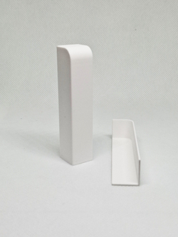 Заглушка торцевая для плинтуса 70x16мм (с закруглением 10мм) - 2шт.