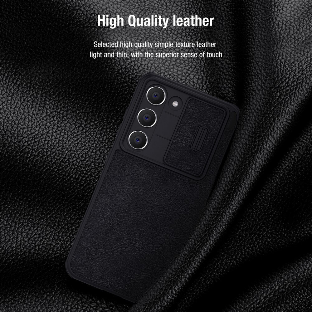 Кожаный чехол-книжка Nillkin Leather Qin Pro для Samsung Galaxy S23