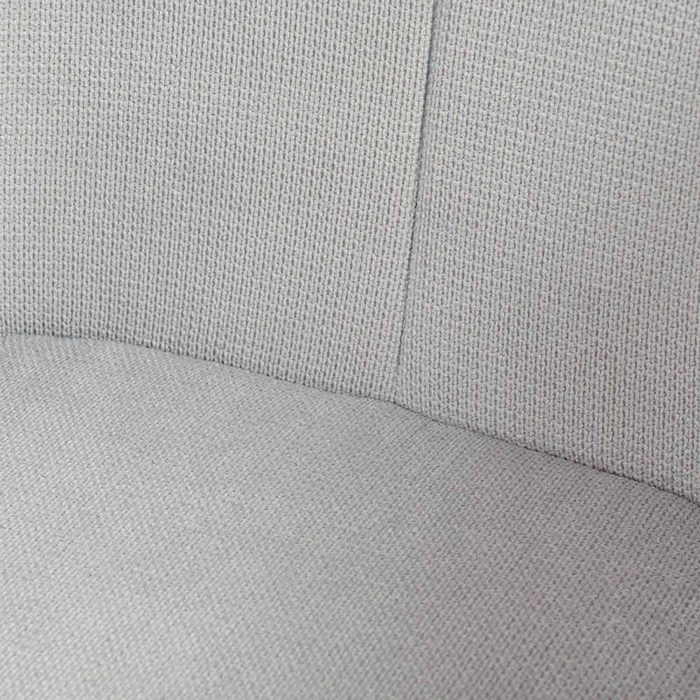 Лаунж-кресло Aline, шенилл, светло-серое