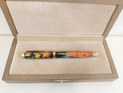 Ручка с ручной росписью Палех "Москва. Салют" в футляре