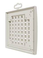 Решетка вентиляционная РРП разъемная регулируемая 150х150 пластик Ivory ERA