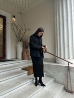 Пальто укороченное LORENA, чёрный