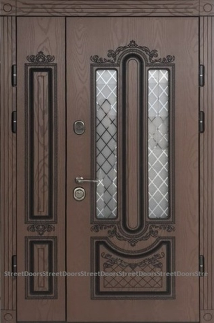 Двустворчатая входная дверь Сага ( Любой размер )
