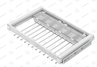 S-6712-W Брючница с органайзером для аксессуаров в базу 700 мм, Starax, (660-690х475х125 мм), направ