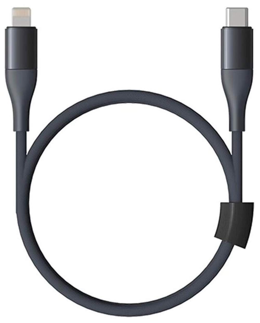 Кабель Type-C/Lightning SOLOVE 200 см 20W PD 3А нейлоновая оплетка (DW6) Grey