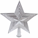 Звезда на елку «Волшебная красавица» 16*20 см, Серебро