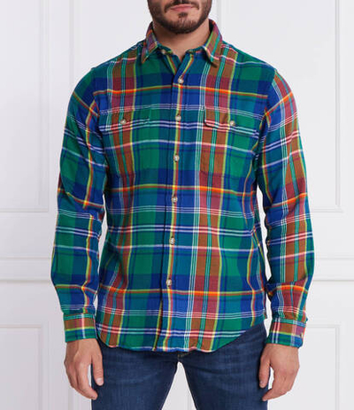 Рубашка CLWHTS-LONG SLEEVE-SPORT POLO RALPH LAUREN - зеленый(710916627)