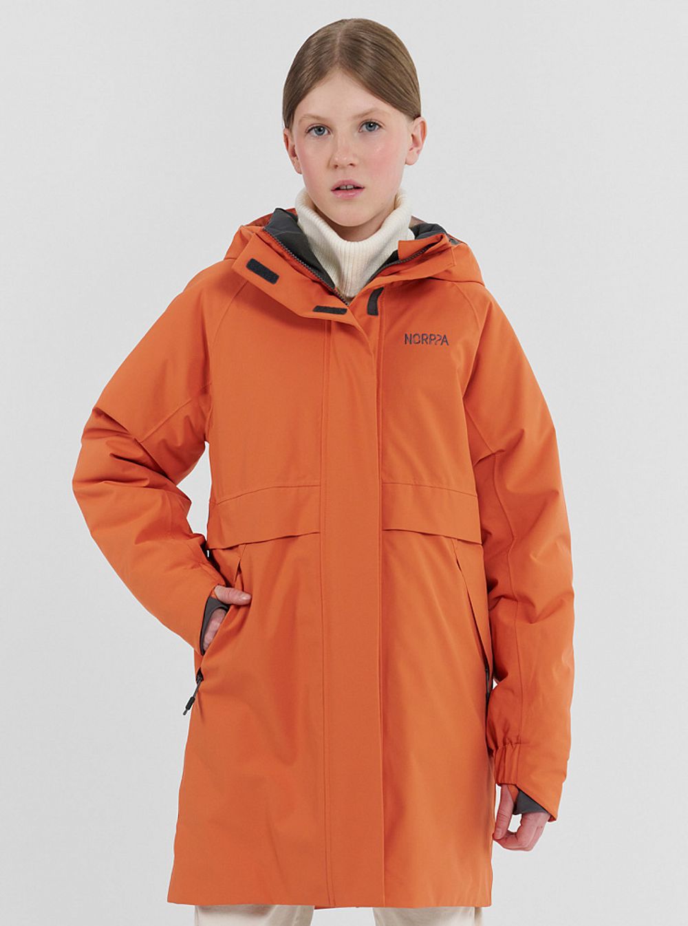 Куртка для девушки подростковая IMERKA NORPPA паприка