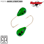 Мормышка вольфрамовая Spider 1230 "Капля с отверстием" (3мм, 0.37гр)
