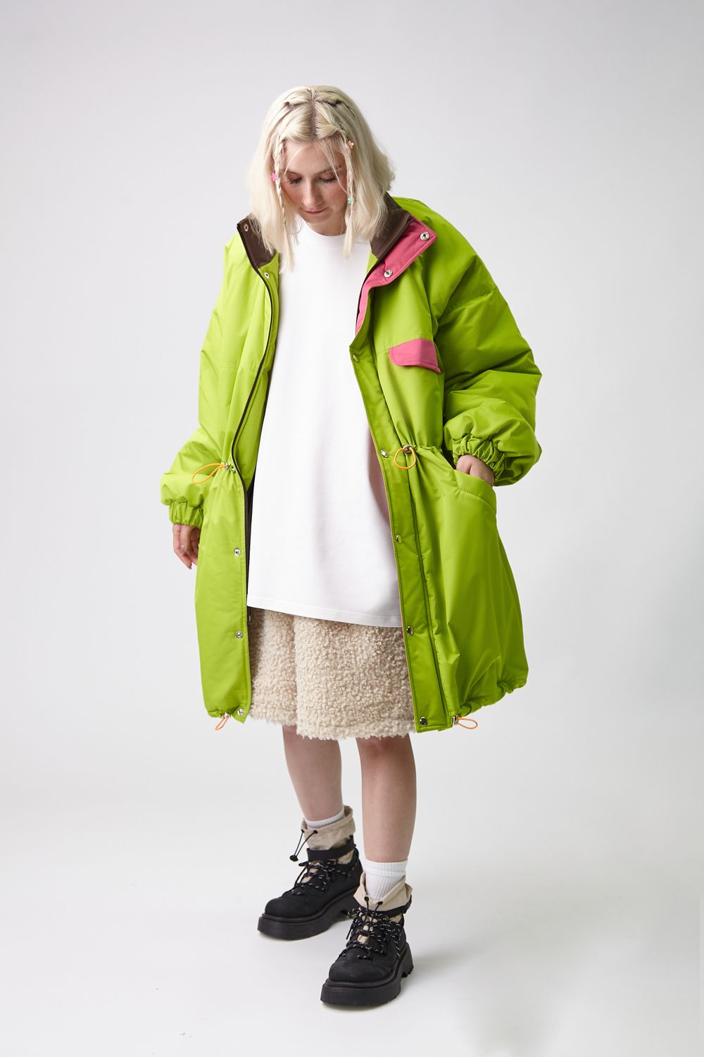 Купить Парка Choompu оверсайз зеленая Парка Choompu оверсайз зеленая