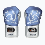 Боксёрские перчатки Rival RS100 Professional blue/silver