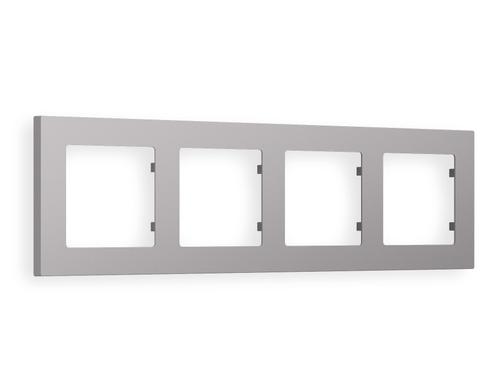 AF220504 Рамка ALFA Techno (Сталь матовый) 4-ая
