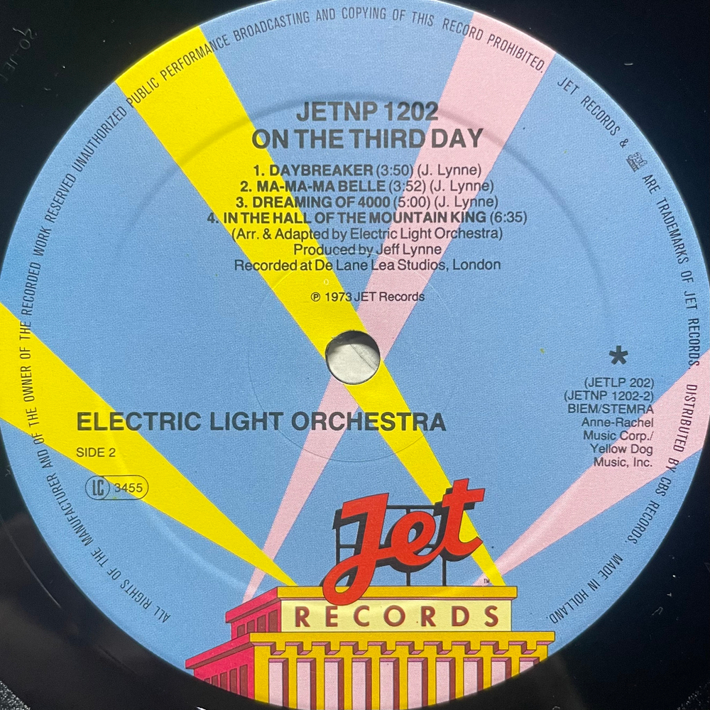 Electric Light Orchestra - On The Third Day (Голландия 1978г.)