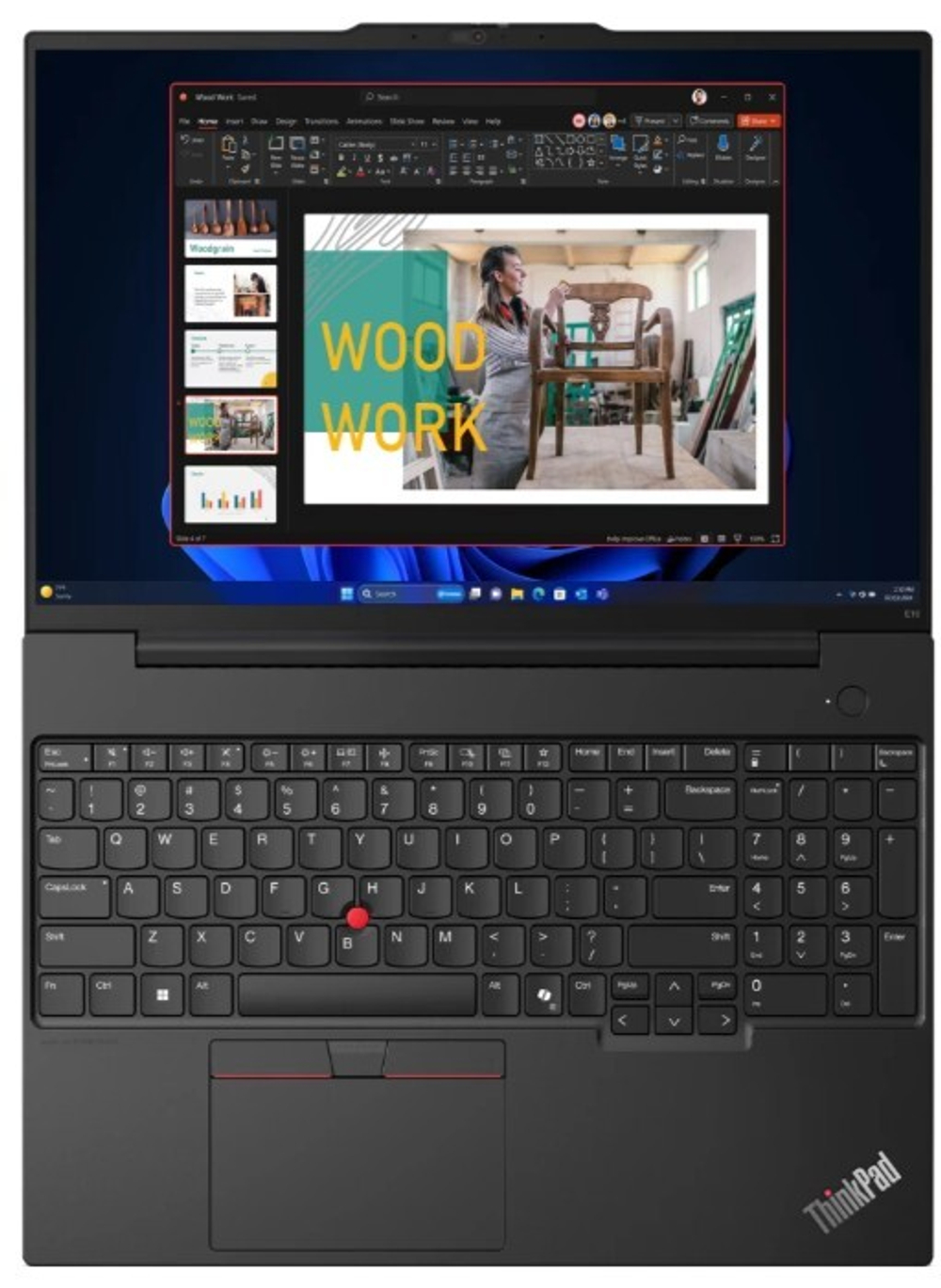 Ноутбук  Lenovo ThinkPad E16 G2 16 ", Ryzen 7, 16 Гб RAM, 512 Гб SSD, Radeon Graphics, Черный
