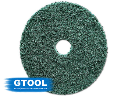 Круг фибровый нетканый GTOOL, d125мм, зерно Fine (P150-180), уп-ка 3шт