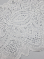 Кружево эластичное белое КС145 (22 см)