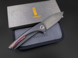 Складной нож Abel Tmax black DLC timascus