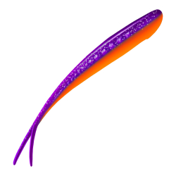Приманка ZUB-HORDA SLAG 188мм(7,4")-3шт, (цвет 021) фиолетовый верх-красный низ