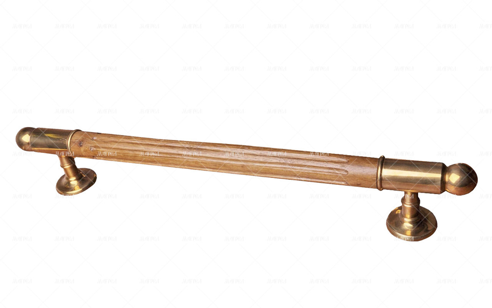 Ручка латунь дверная скоба Дворянская