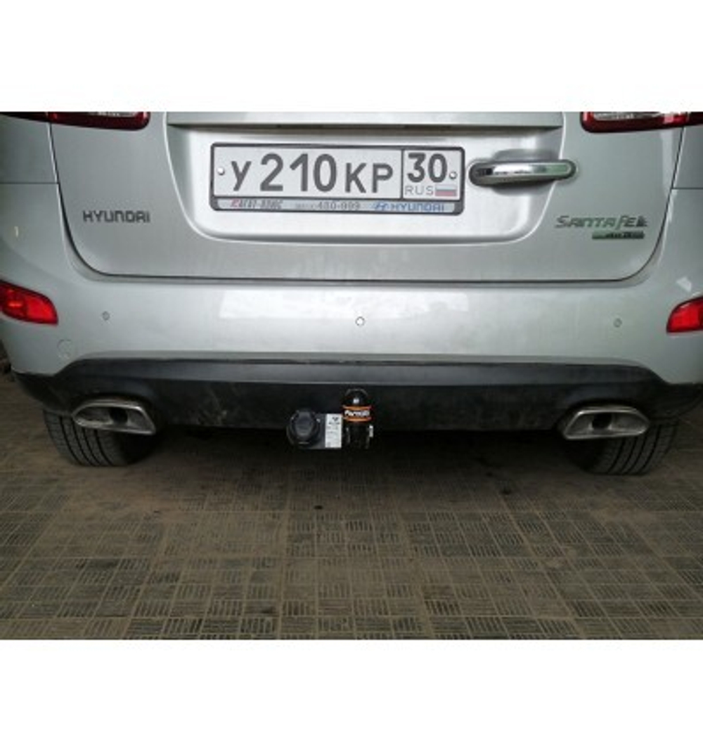 Фаркоп AvtoS HY 24 для Hyundai Santa Fe 2006-2012 (паспорт и сертификат в комплекте)(без электрики)