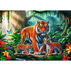 Puzzles - "200" - Tiger habits/ Trefl