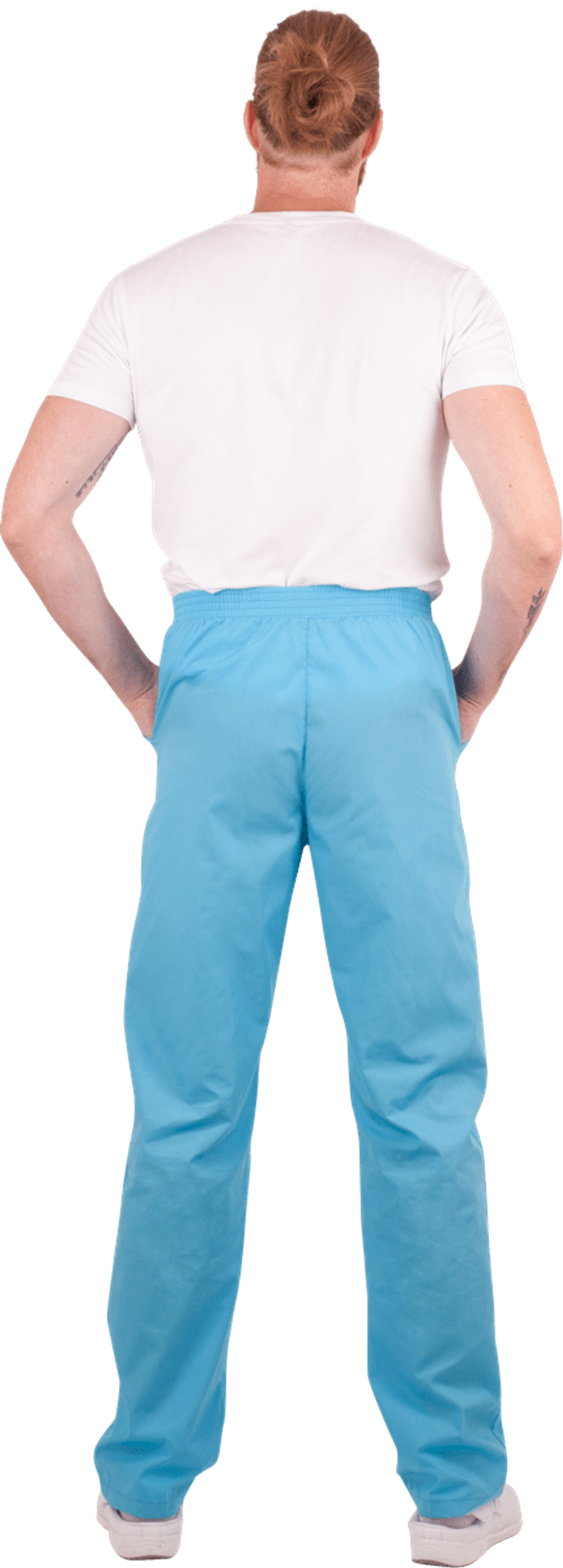 Брюки, голубые, мужские