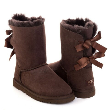 Угги Bailey Bow Short Chocolate