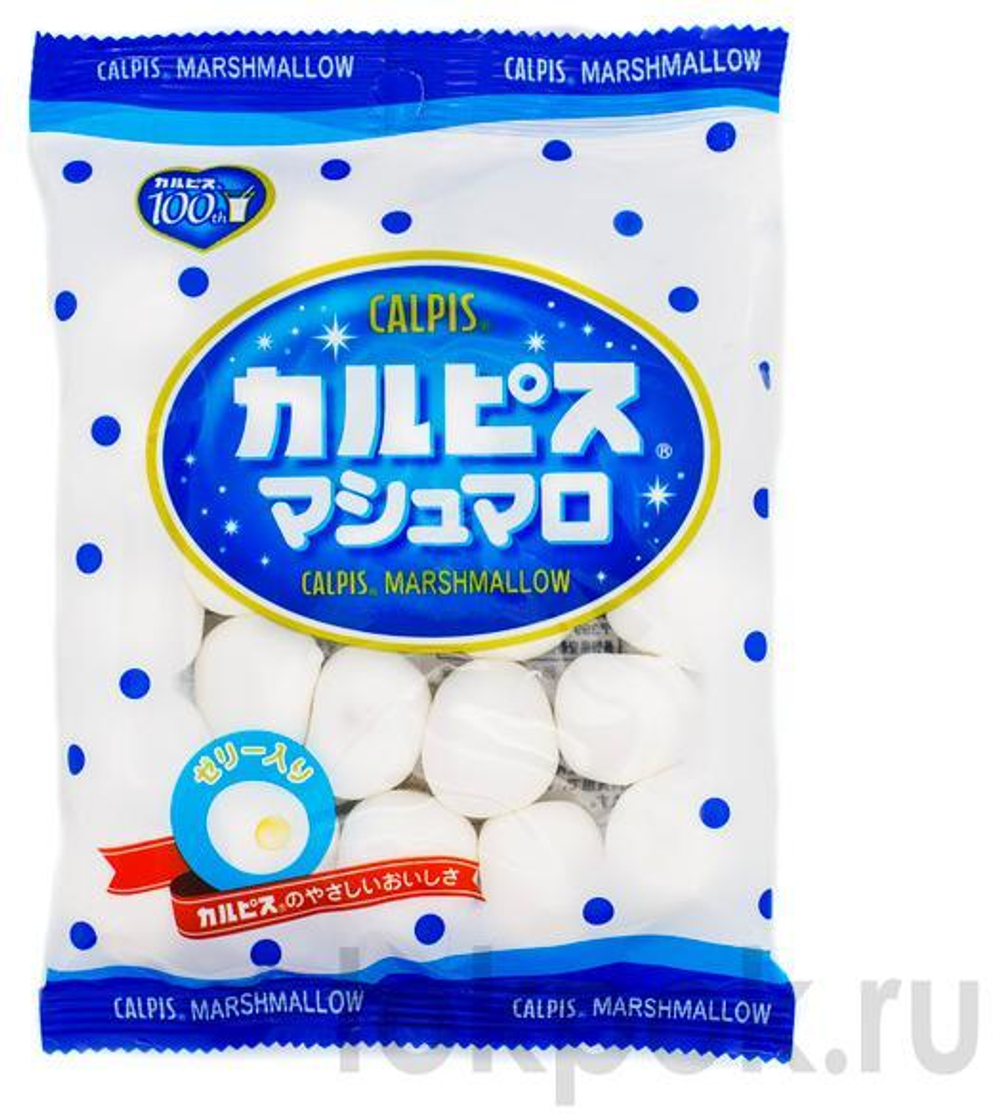 Зефир со вкусом газировки калпис и яблока EIWA, 80 гр