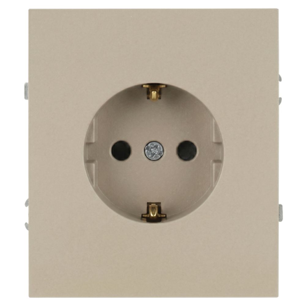 Розетка ЭРА Arktik 16-2101-04 с заземлением 2P+E Schuko 16А-250В шампань | Эра Arktik