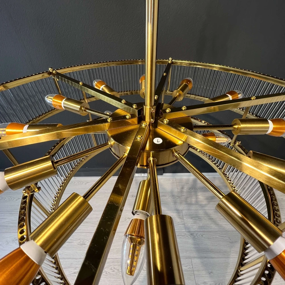 Люстра на штанге Imperiumloft RH MARAIS ROUND CHANDELIER 147903-22