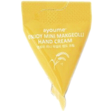 AYOUME ENJOY Крем для рук увлажняющий с макколи мини пирамидка Mini Makgeolli Hand Cream, 1 шт, 3 гр (253249)