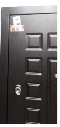 Входная металлическая дверь с зеркалом  RеX (РЕКС) Престиж Сенатор Венге Кале / СБ-16 Силк сноу