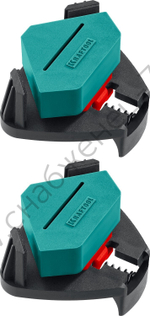 KRAFTOOL CCS два диапазона зажима 10-22 / 22-40 мм, 2шт, Пружинный угловой зажим (32205)