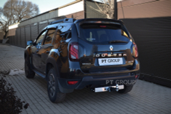 Фаркоп с нержавеющей накладкой на Renault Duster 2016-2020 без подрезки бампера(без электрики) арт.RDU-16-991124.00
