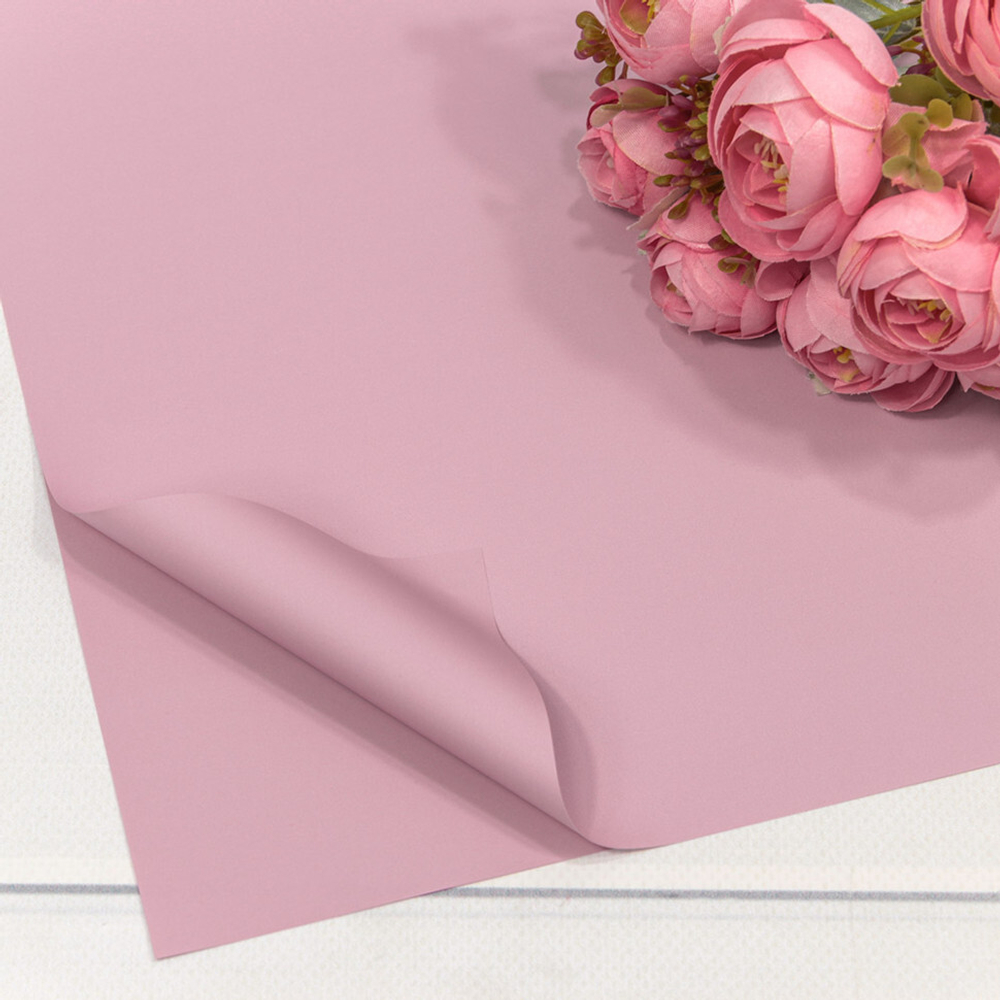 Пленка В листах 20 шт 60 х 60 см "Корейская" Розовый-699 (Розовый)