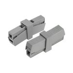 Строительно-монтажная клемма СМК 224-201 для светильника на 2 проводника (1,0-2,5)/(0,5-2,5) мм² (5