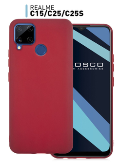 Чехол ROSCO для realme C15;realme C25;realme C25s оптом (арт. RM-C15-COLOURFUL-WINE)