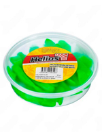 Виброхвост несъедобный Helios Chubby 3,55"/9 см Pepper Green & Orange LT 20шт. (HS-4-032-N-20)
