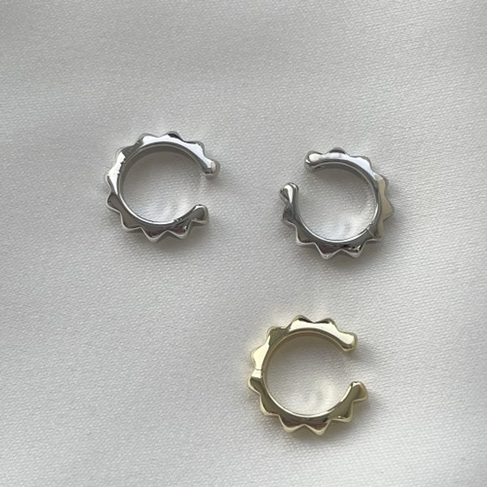 0703-з Кафф "Ребристый", позолота