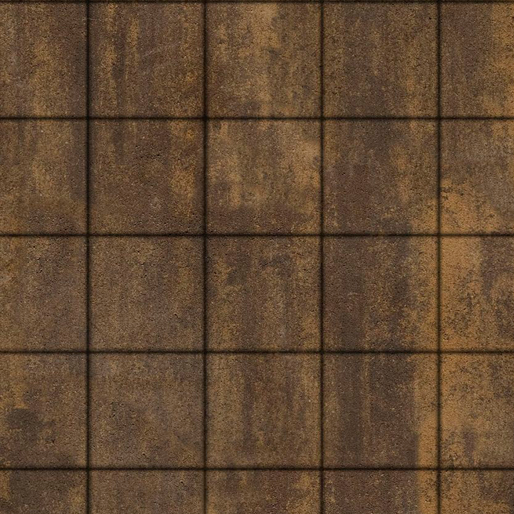 Тротуарная плитка КВАДРАТ 200х200 мм - Листопад гладкий Мокко