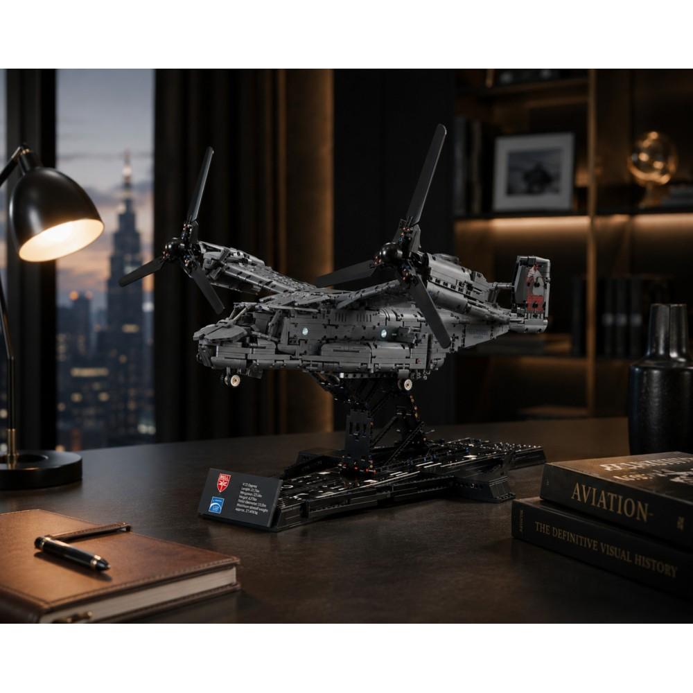 Конструктор Revell Brick System 00961 самолёт Bell Boeing V-22 Osprey 1:25 3730 деталей 00961 — фото 9