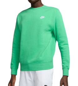 Мужская теннисная кофта Nike Swoosh Club Crew - spring green/white