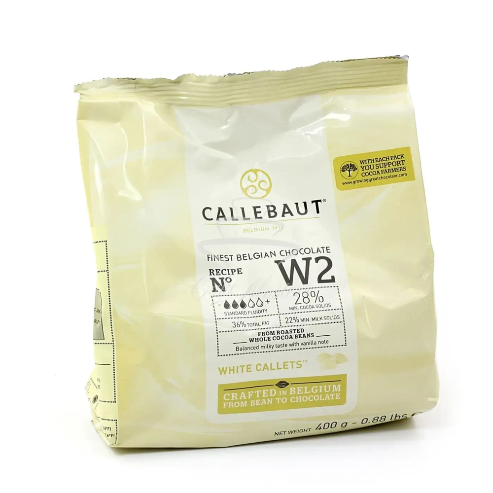 Шоколад белый Callebaut (28%), 400 г