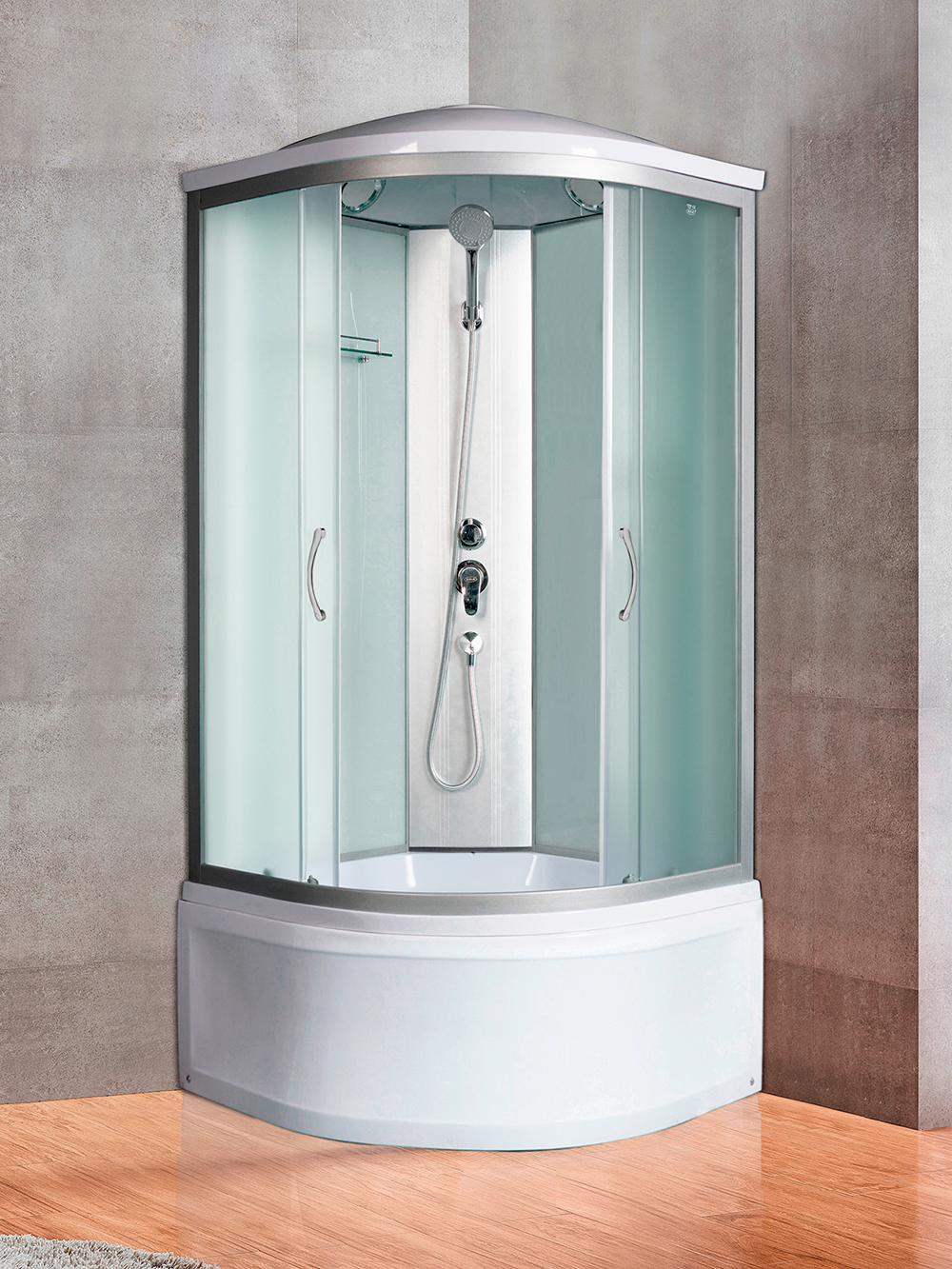 Душевая кабина RIVER DESNA XL 100/44 MT  100x100x230 10000006149 Универсальная Четверть круга